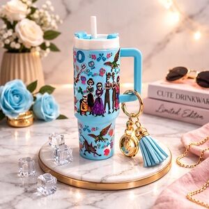 Blue Mini Tumbler Keychain